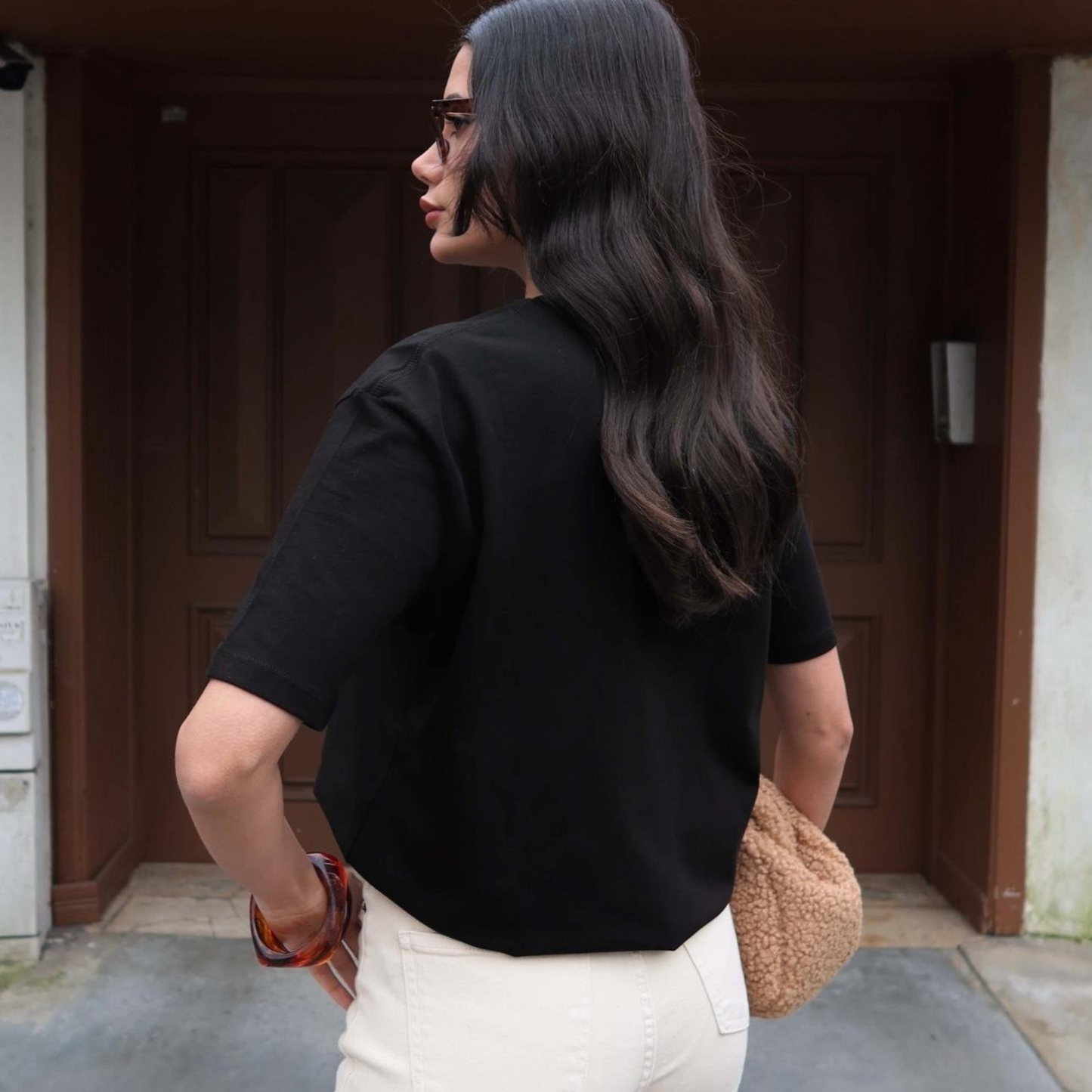 Leopard Muse Graphic Tee - Kumkwat