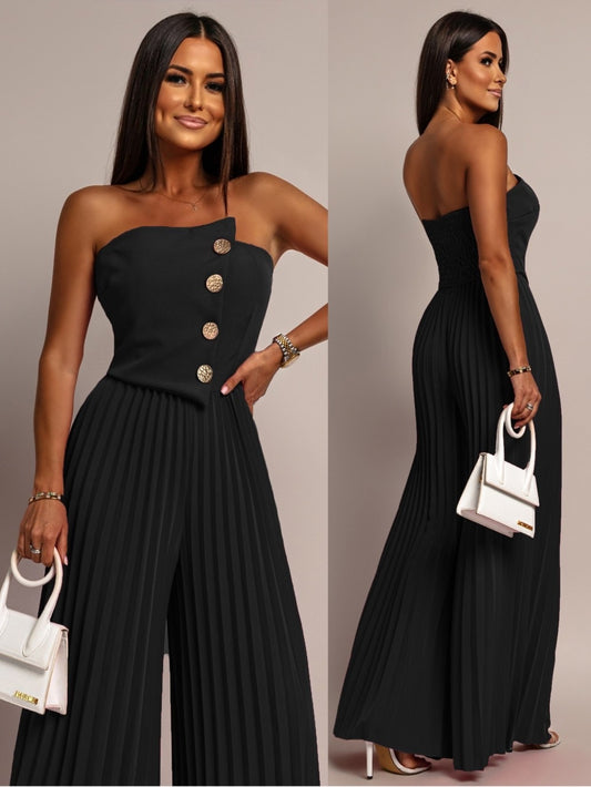 Midnight Elegance Jumpsuit - Kumkwat