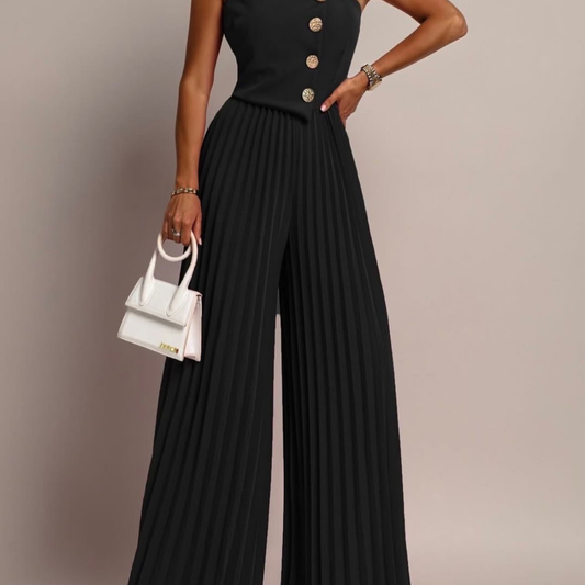 Midnight Elegance Jumpsuit - Kumkwat