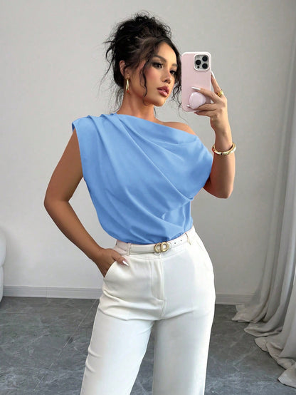 Asymmetrical Draped Top