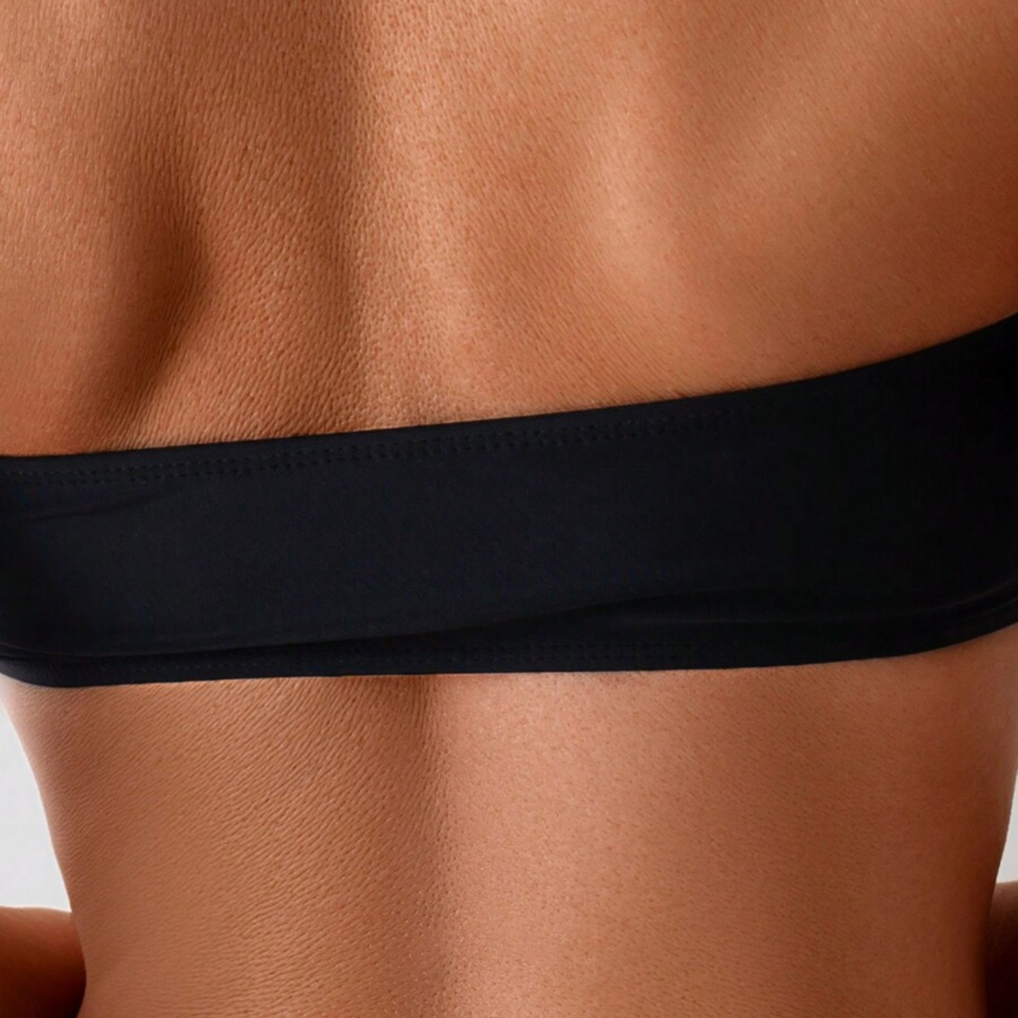 Strapless Ruched Bikini Set - Kumkwat