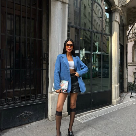Noir Street Blazer – Denim Blue - Kumkwat