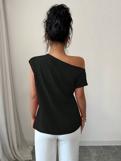 Asymmetrical Draped Top