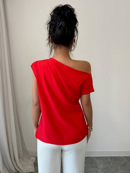 Asymmetrical Draped Top