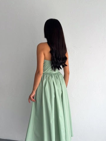 Isla Smocked Midi Dress - Kumkwat